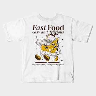 Fast food, easy and delicious Kids T-Shirt